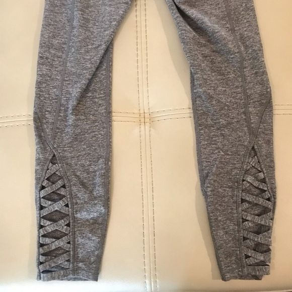 Lululemon Pure Practice Leggings Women's Size 6 Gray Running Activewear Training - Picture 6 of 9